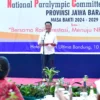 Pj Gubernur Jawa Barat Bey Machmudin menargetkan kontingen Jabar meraih juara umum pada Pekan Paralimpik Nasio