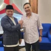 Uu Ruzhanul Ulum berkunjung ke Kantor DPP Partai Demokrat, Jakarta Pusat pada Senin (22/7/2024).